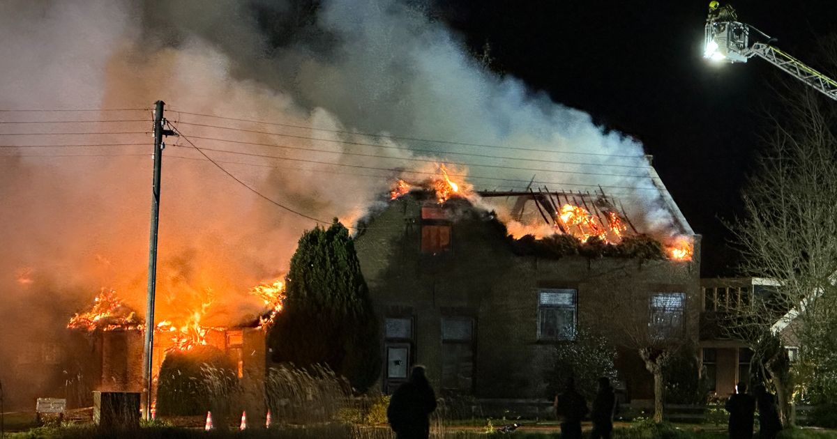 Fire in Monumental Thatch-Roofed Farmhouse