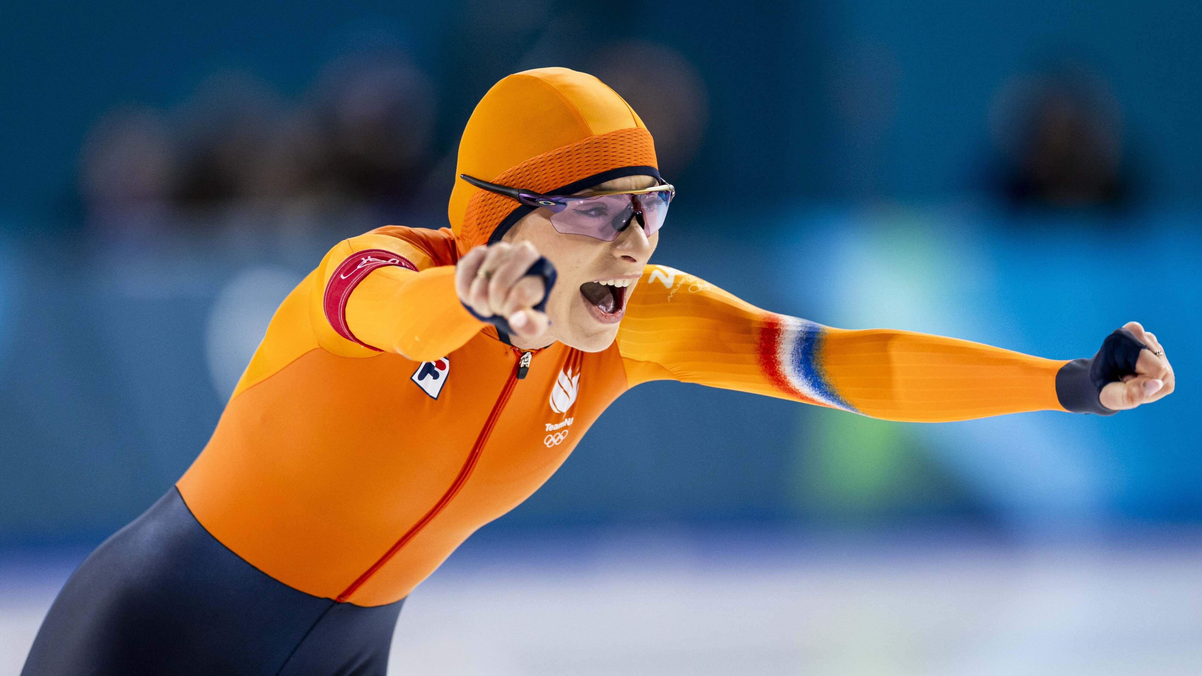 Femke Kok is bliid mei har gouden medalje