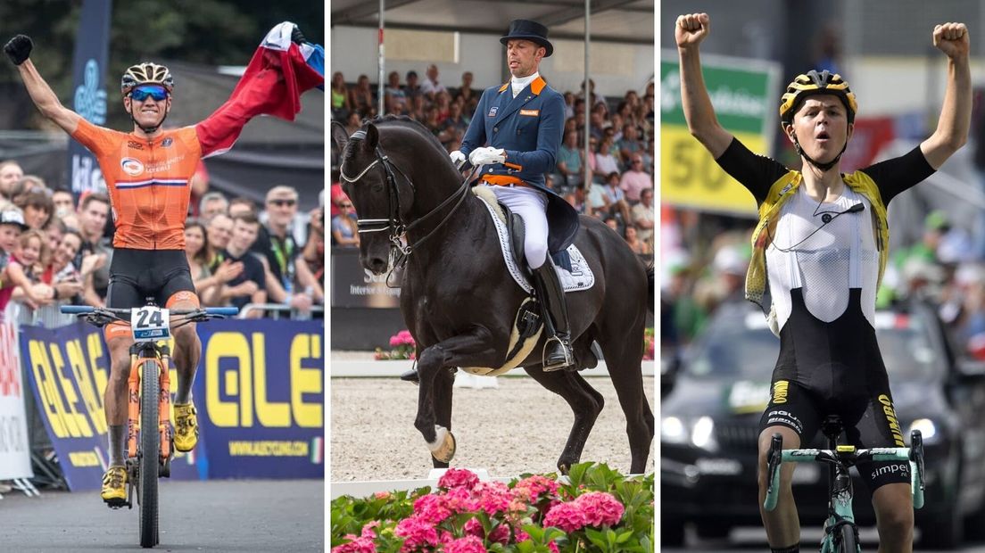 Genomineerden Sportman van het jaar: Milan Vader, Hans Peter Minderhoud en Antwan Tolhoek  (vlnr)