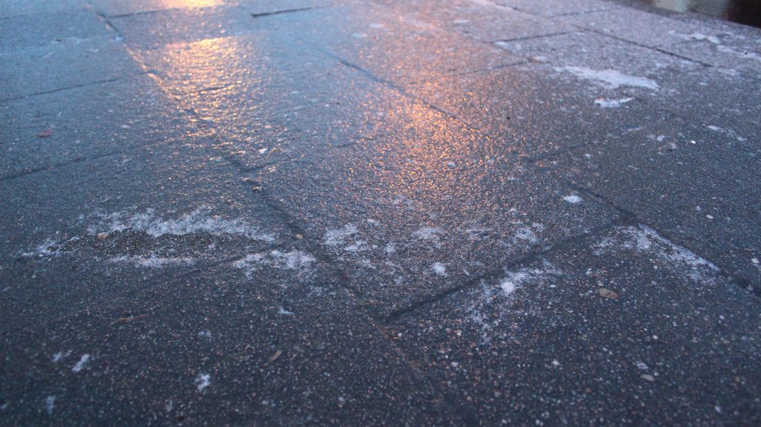 Pas op: het kan weer glad worden, vooral in woonwijken