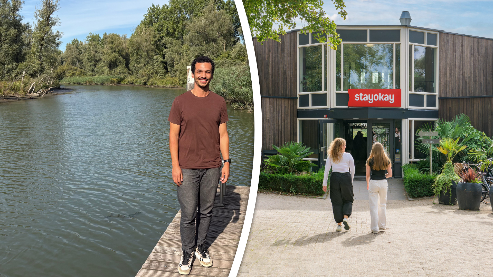 Het hostel van Ramon staat midden in de natuur.