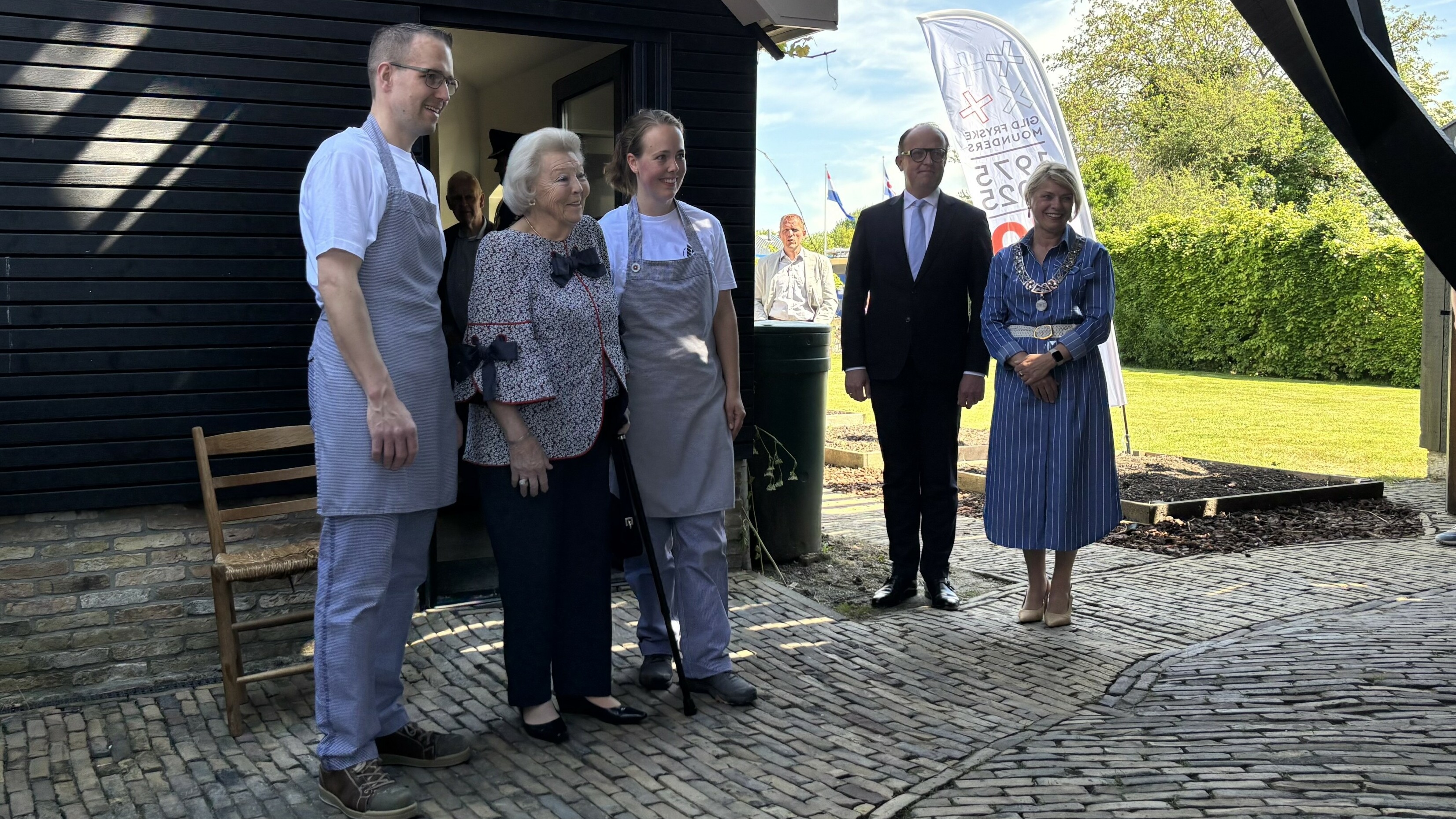 Princess Beatrix Visits Historic Molen De Witmarsum Mill