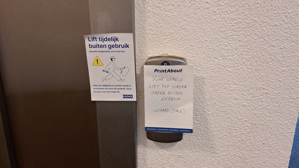 'Je voelt je gewoon gevangen', kapotte lift in seniorencomplex zorgt voor frustratie in Middelburg