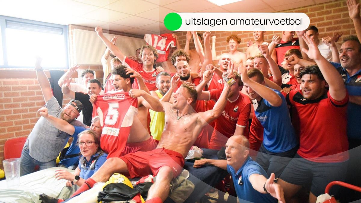 Uitslagen amateurvoetbal zaterdag 18 juni