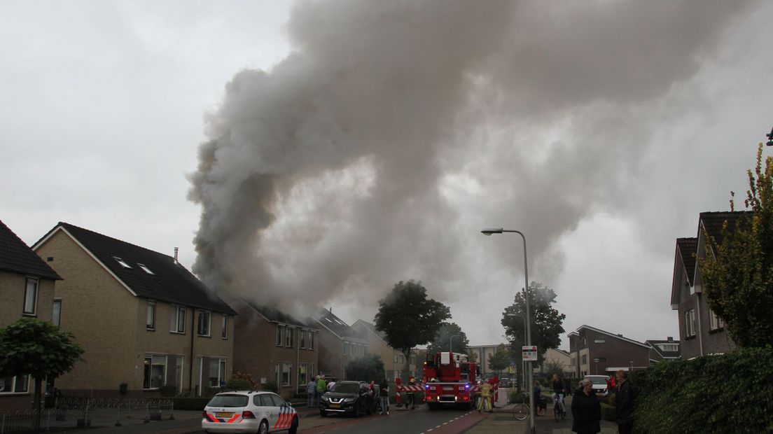 Veel rook bij een brand in Rijssen
