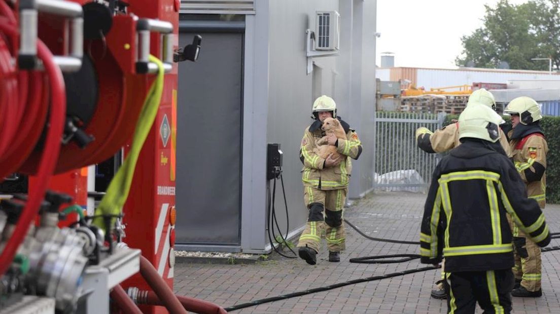 Brand op industrieterrein in Rijssen