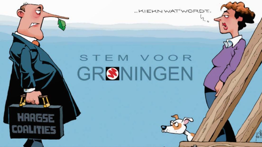 De voorkant van de verkiezinsgskrant van de GBB