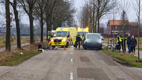 Ernstig ongeluk met fietser, traumahelikopter ter plaatse