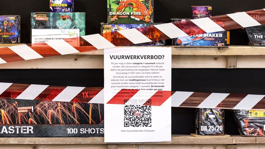 Tijdens de jaarwisseling van 2020-2021 geldt een vuurwerkverbod.