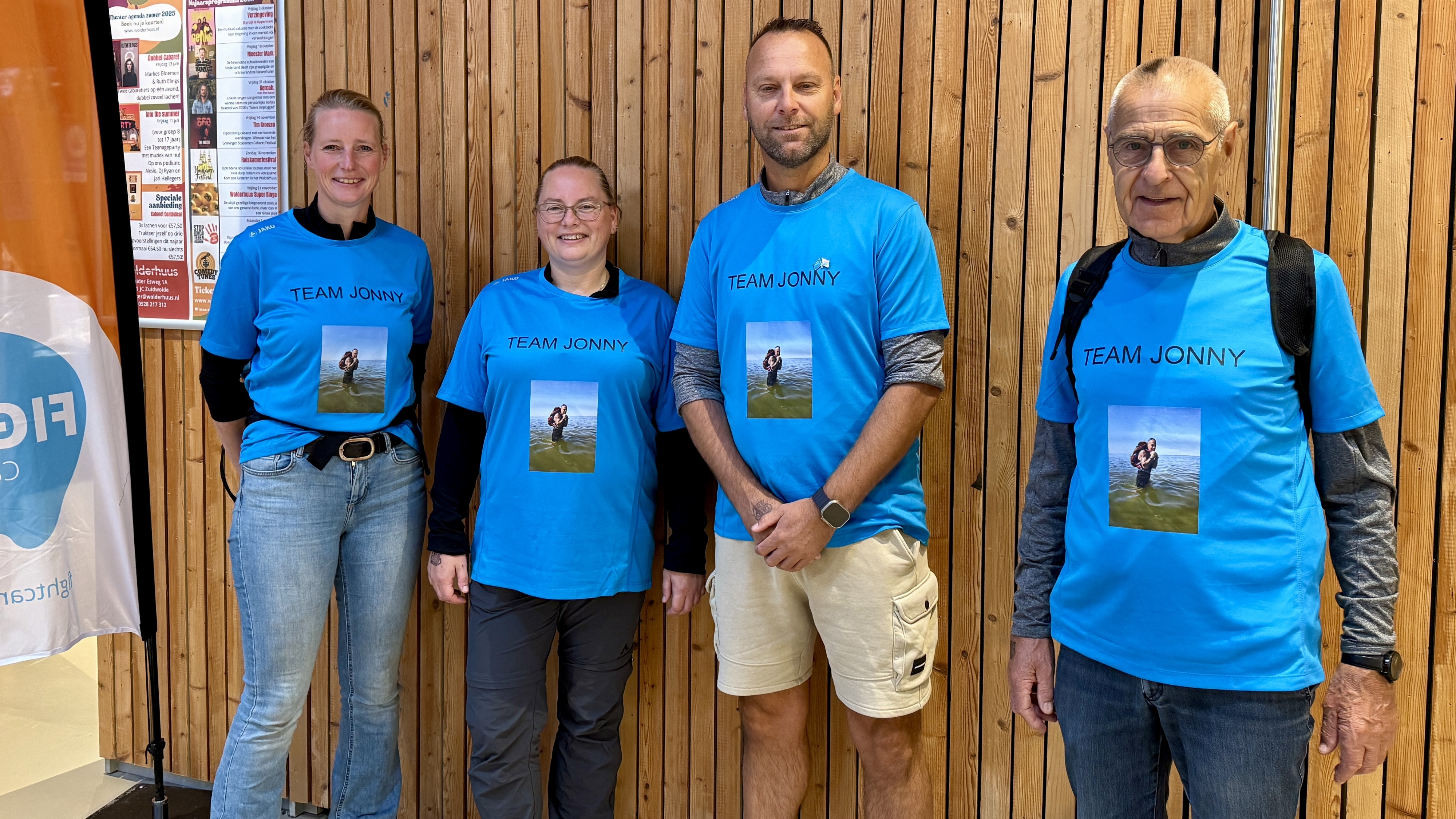 Team Jonny, tijdens het Walk & Dance to Fight Cancer evenement in Zuidwolde