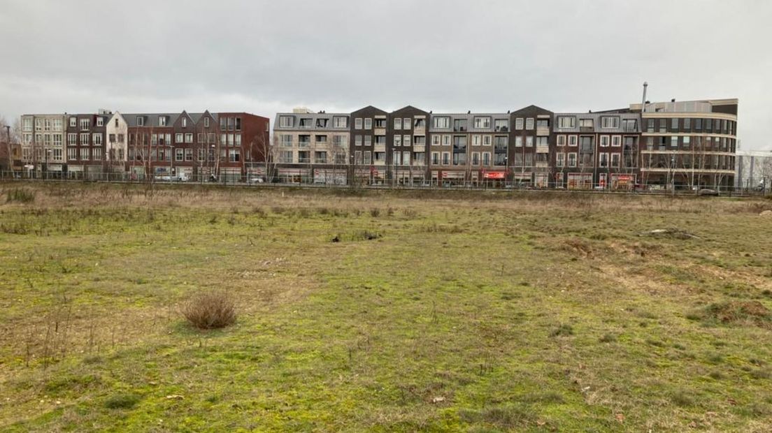 De plek waar de woongemeenschap gebouwd moet gaan worden