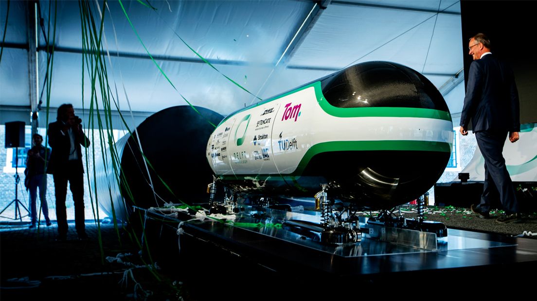 De Hyperloop-capsule van TU Delft