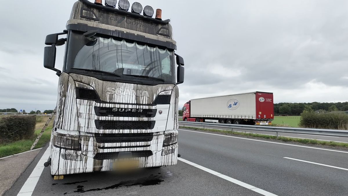 Dikke shit voor vrachtwagenchauffeur in Roermond: remactie zorgt voor overspoeling van mest