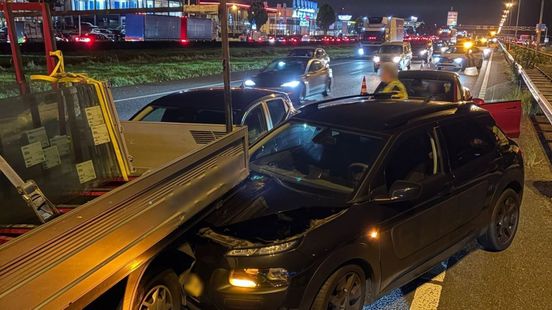Ongeval met meerdere voertuigen op A2