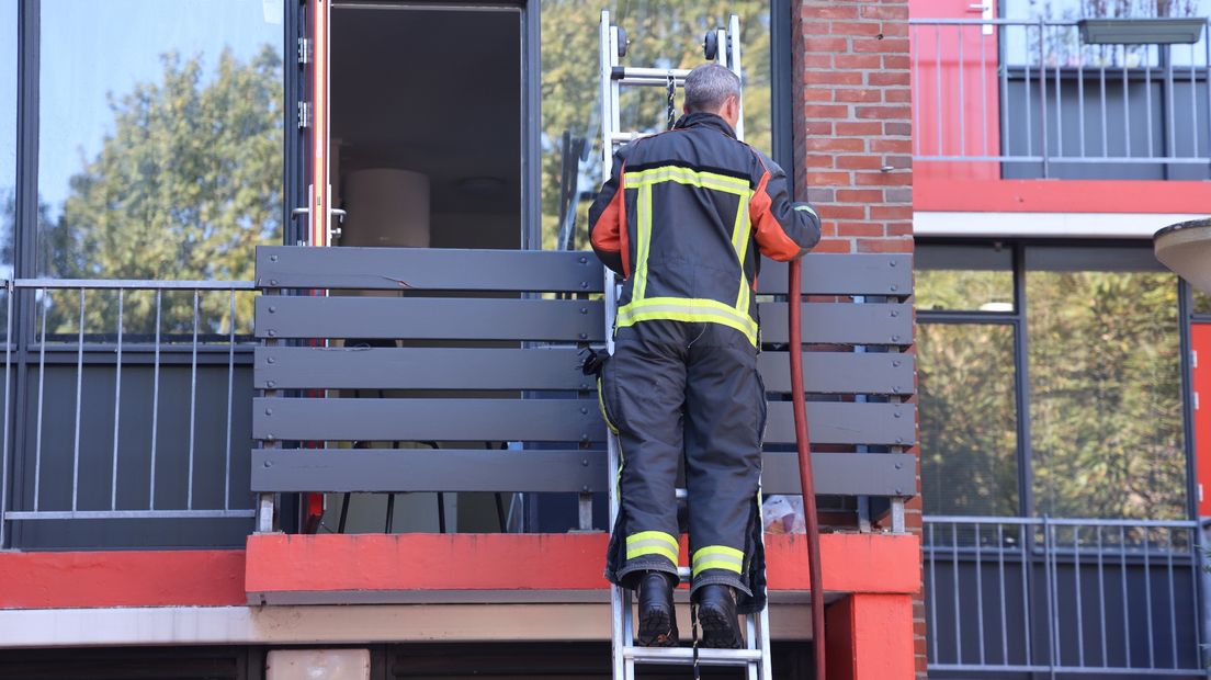 De brandweer had de brand snel onder controle