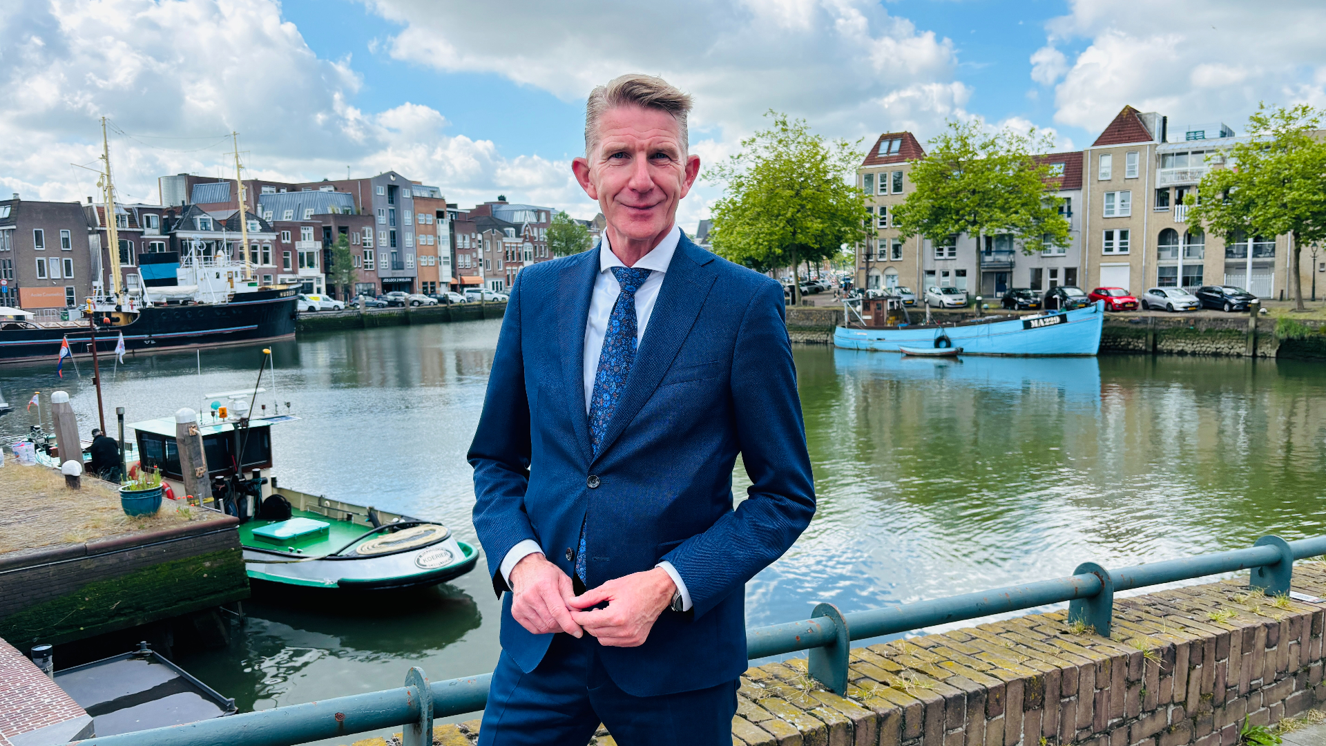 Jack de Vries in Maassluis.