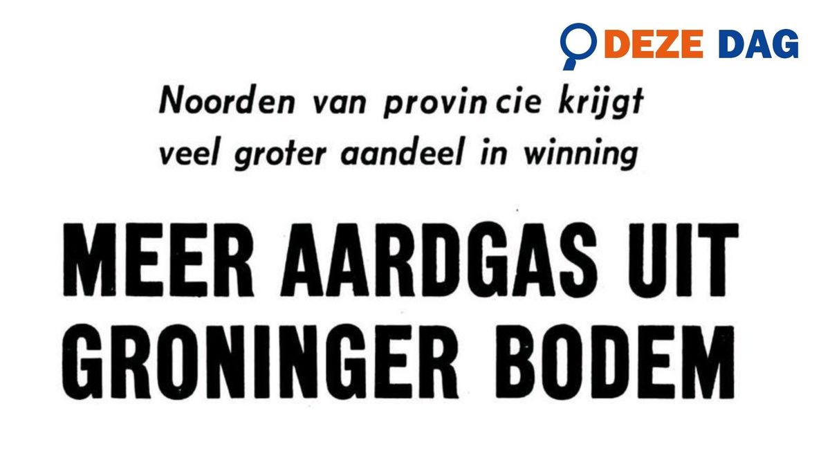 Deze Dag in 1975: Meer aardgas uit Groninger bodem