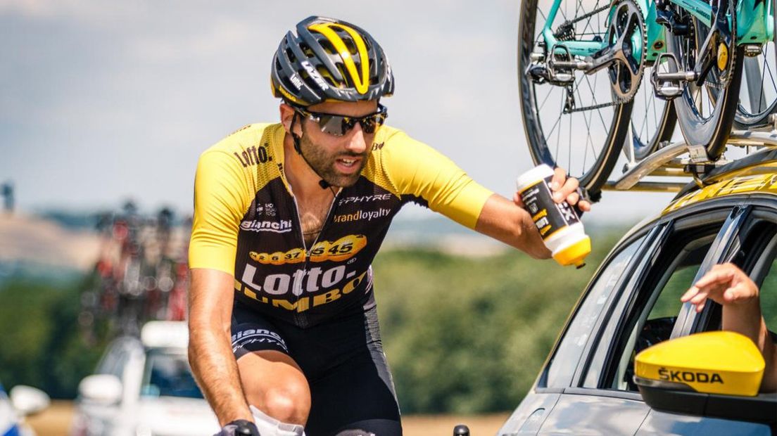 Tom Leezer tijdens de Tour de France 2017