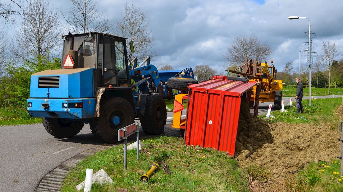 Trekker op z'n zijkant in Punthorst