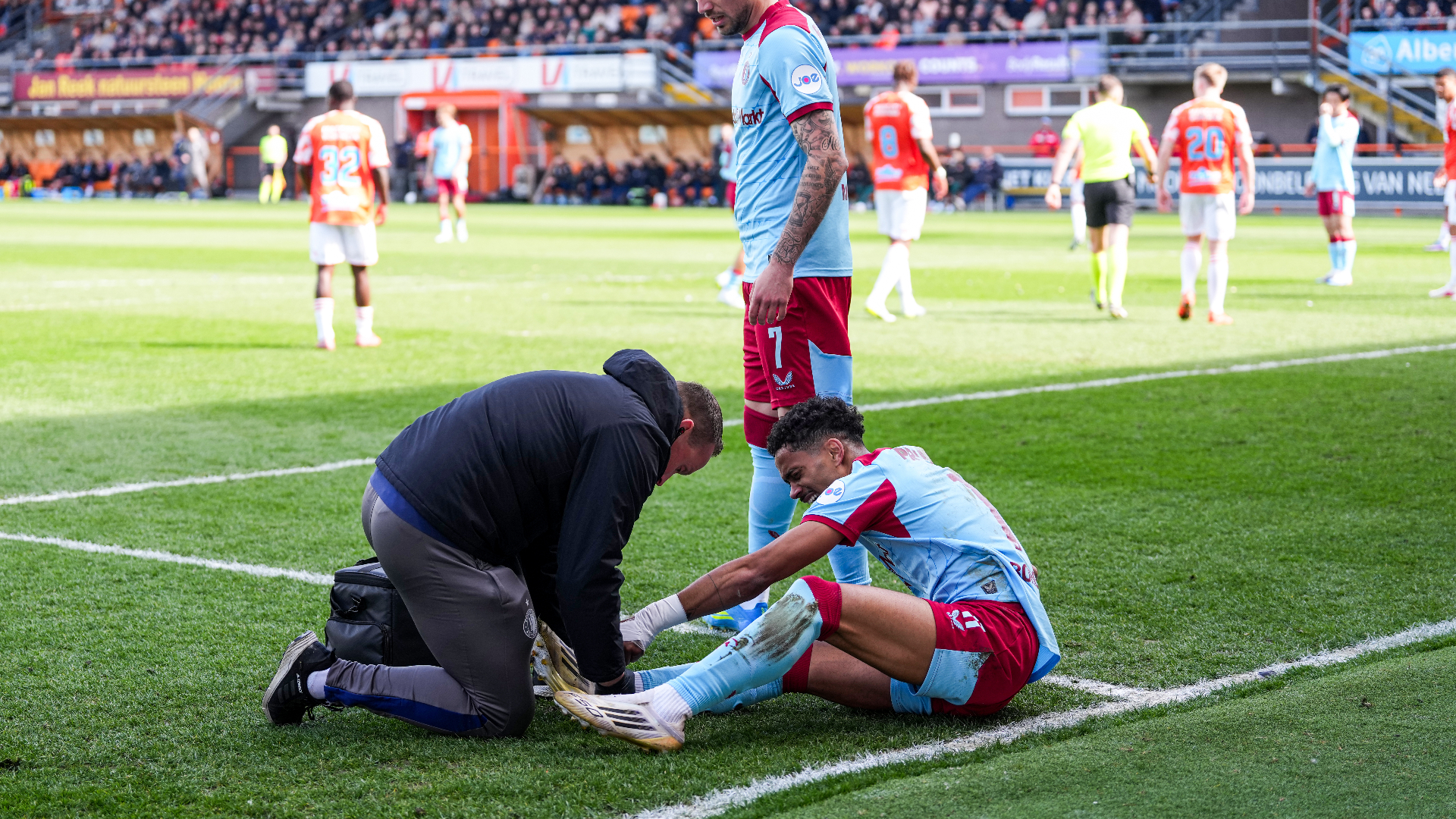 Gonçalo Borges heeft last door een trap
