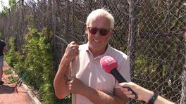 Coniferenbrand vlak voor tennistooernooi