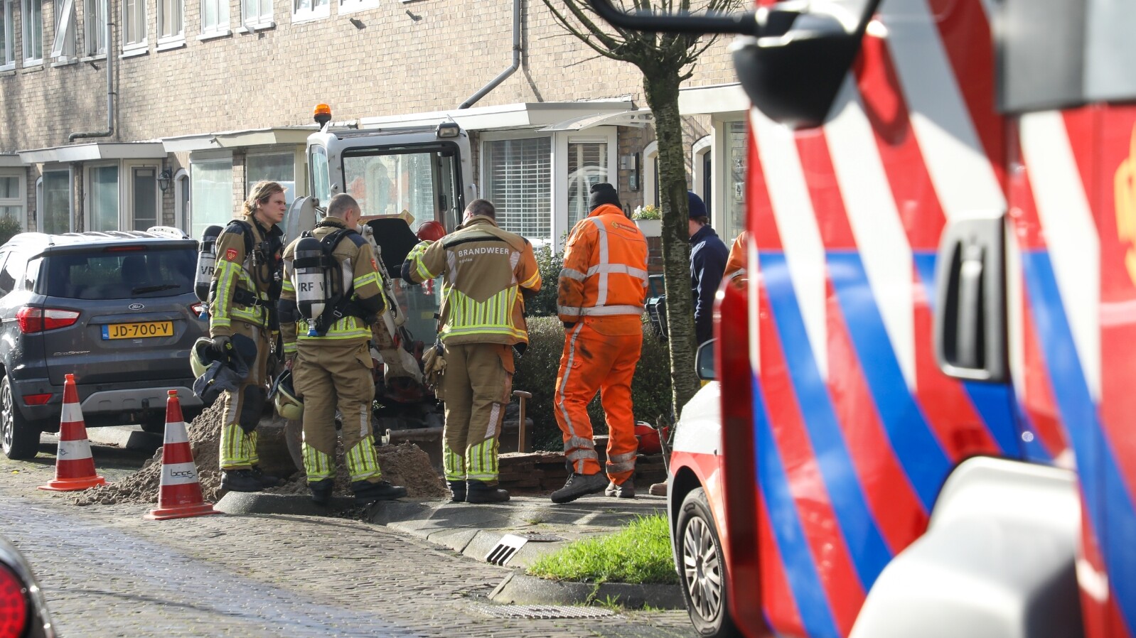 Uit voorzorg kwam de brandweer ter plaatse