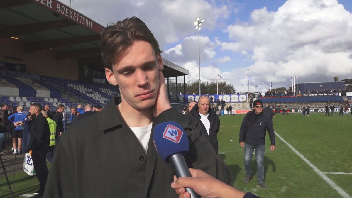 Owen van der Meer komt woorden tekort na keiharde dreun voor Katwijk: 'Dit doet heel veel pijn'