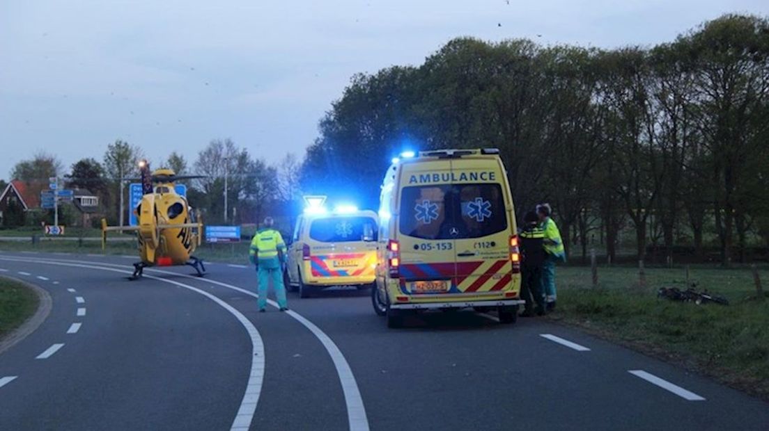 De man raakte ernstig gewond bij het ongeluk