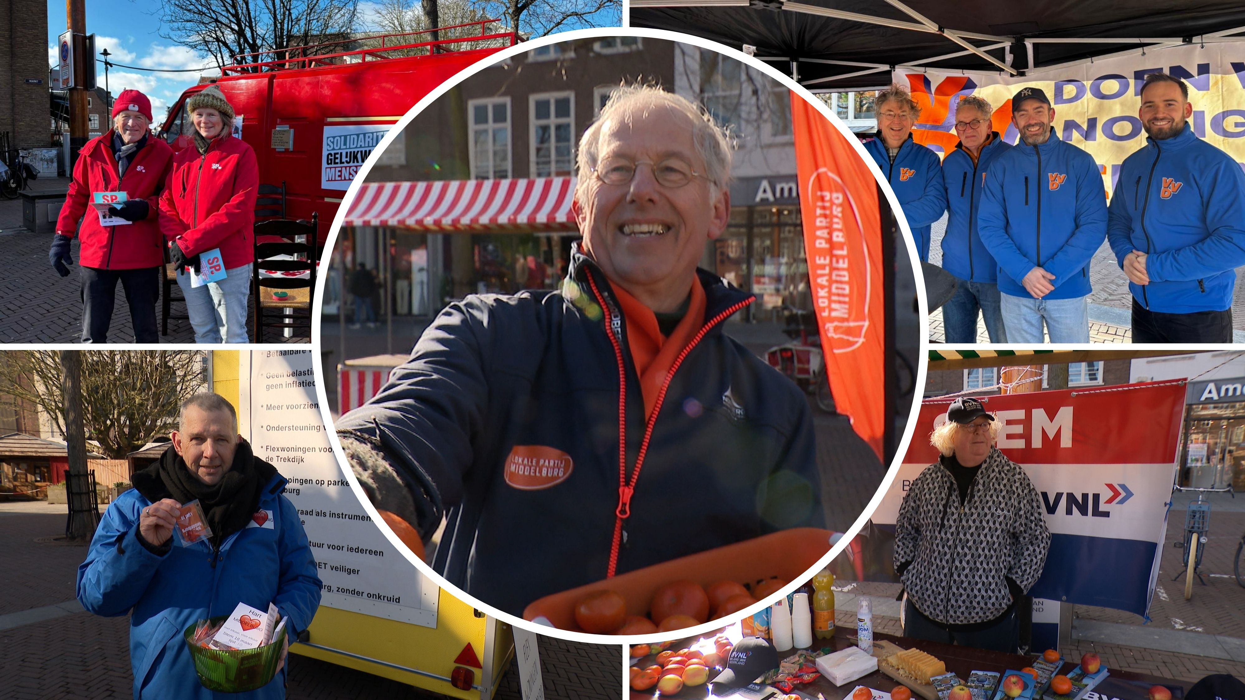 Politieke partijen proberen op te vallen bij officiële aftrap campagne in Middelburg