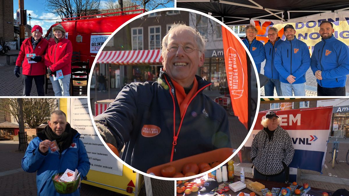 Politieke partijen proberen op te vallen bij officiële aftrap campagne in Middelburg