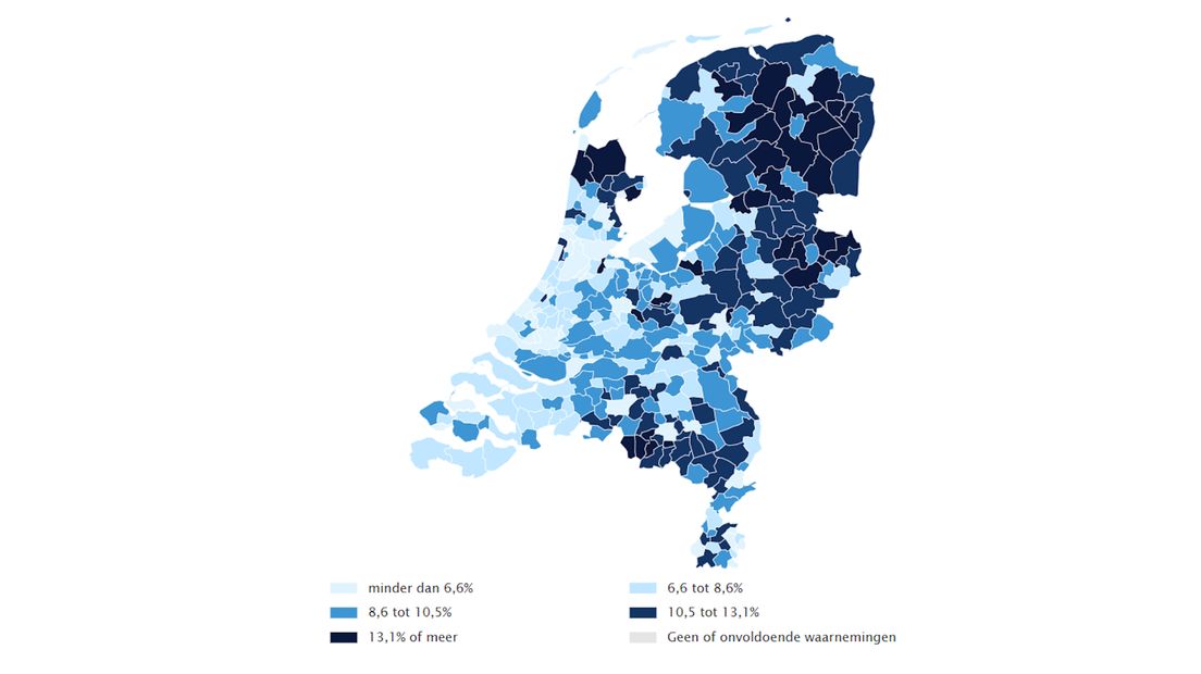 Het noord-oosten van Nederland weet de subsidieregelingen goed te vinden
