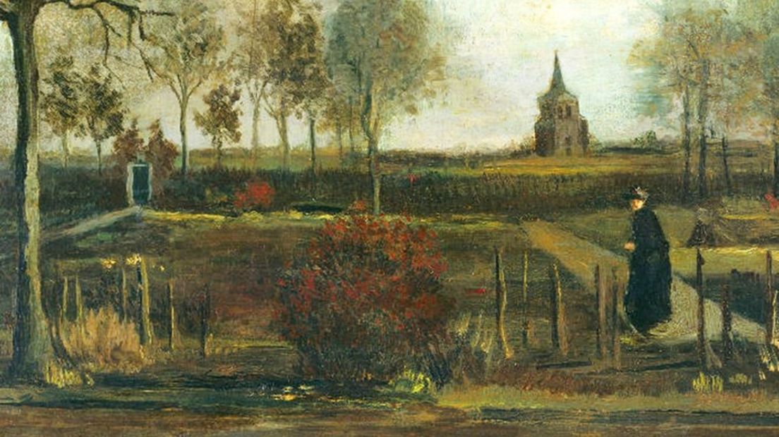'Lentetuin, de pastorietuin te Nuenen in het voorjaar' van Vincent van Gogh