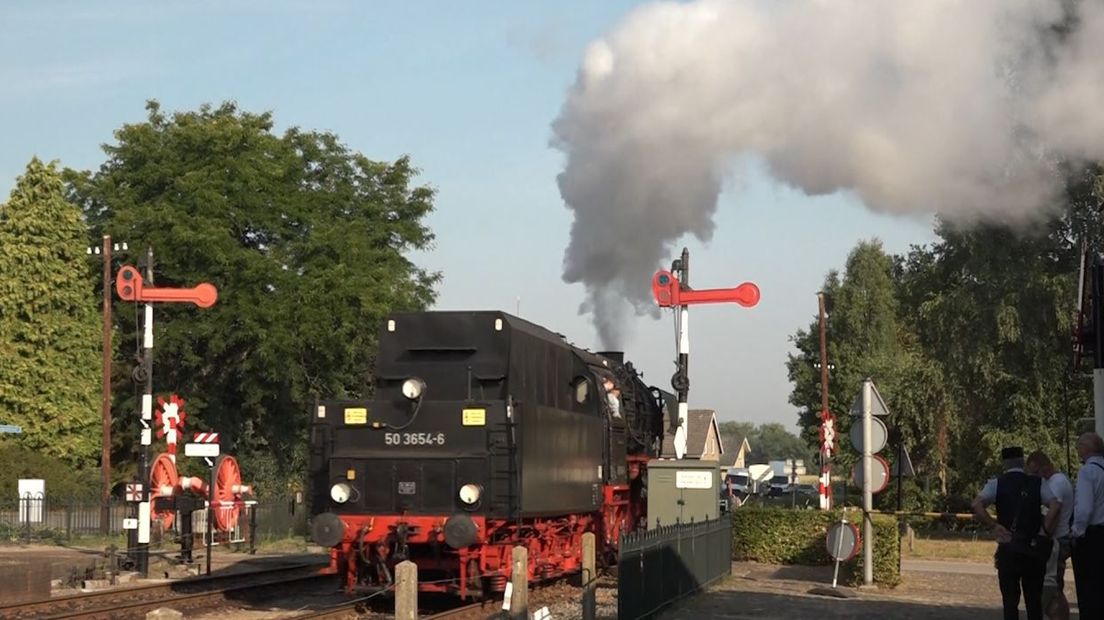 De stoomtrein bij Beekbergen