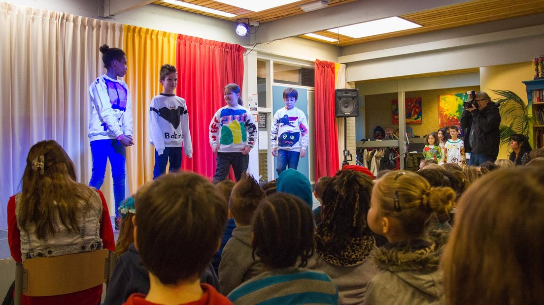 Kinderen showden vóór de uitslag hun eigen warme trui