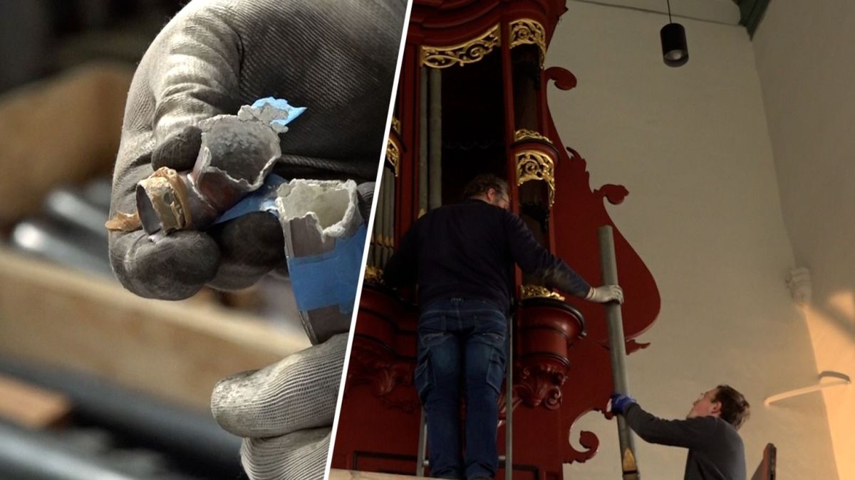 Historisch orgel ligt uit elkaar: honderden pijpen klaar voor restauratie
