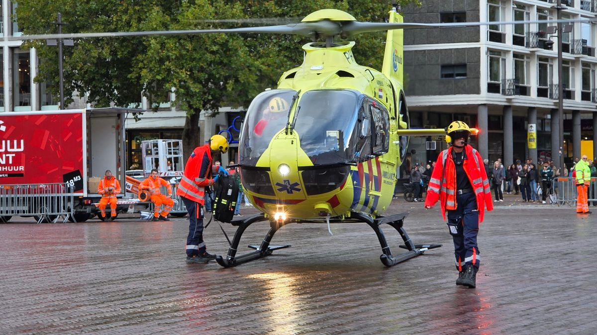112-nieuws: Traumahelikopter landt op Grote Markt
