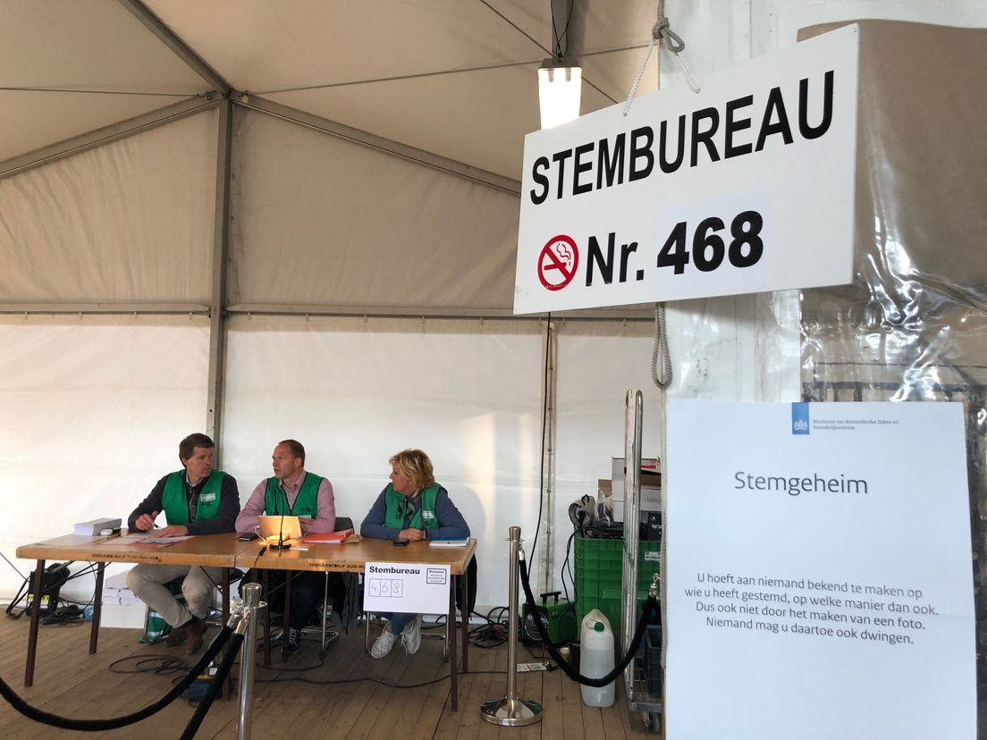 Binnen stembureau 468.