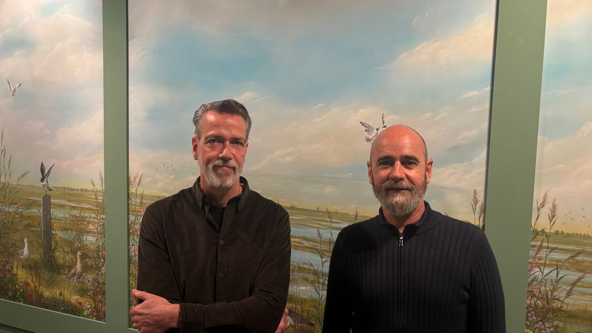 Jaap en Marcelo maken handgeschilderde vogelbehangsels: 'In de 17de eeuw zag je dit op veel meer ple