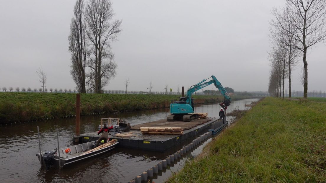 Werken oever Uitwateringskanaal Retranchement