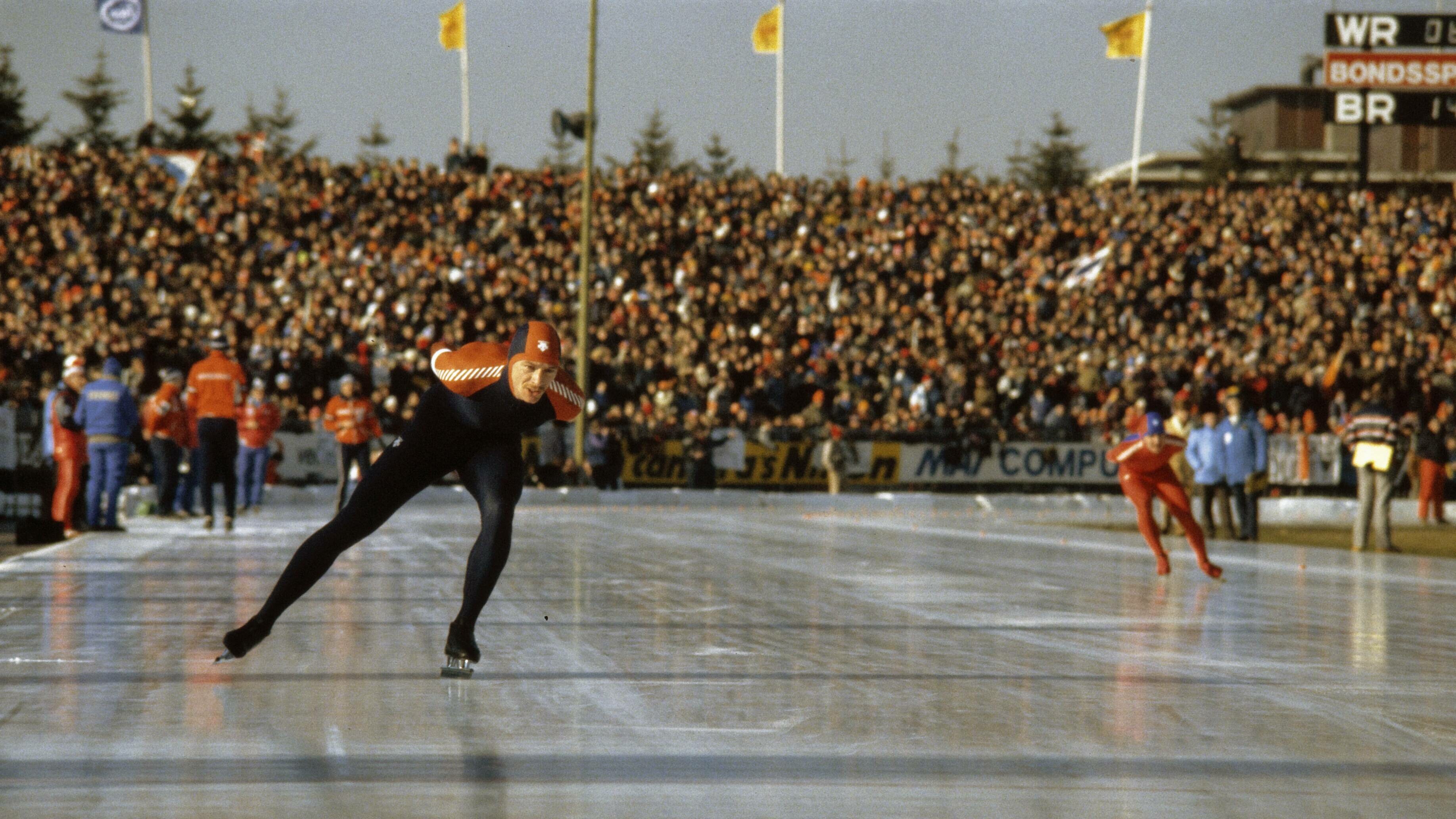 Hilbert van der Duim yn aksje op it WK fan 1982 yn Assen