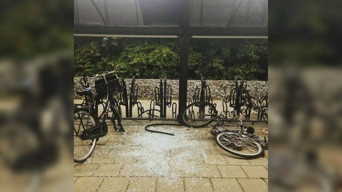 Vernielingen station Arnemuiden