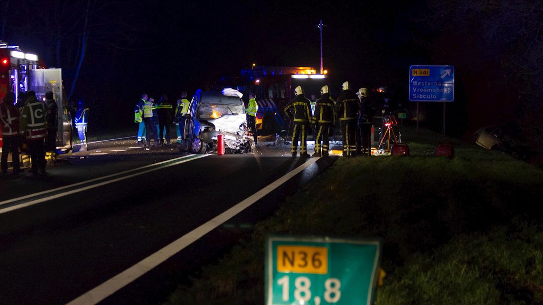 Ernstig ongeluk op N36 bij Vriezenveen