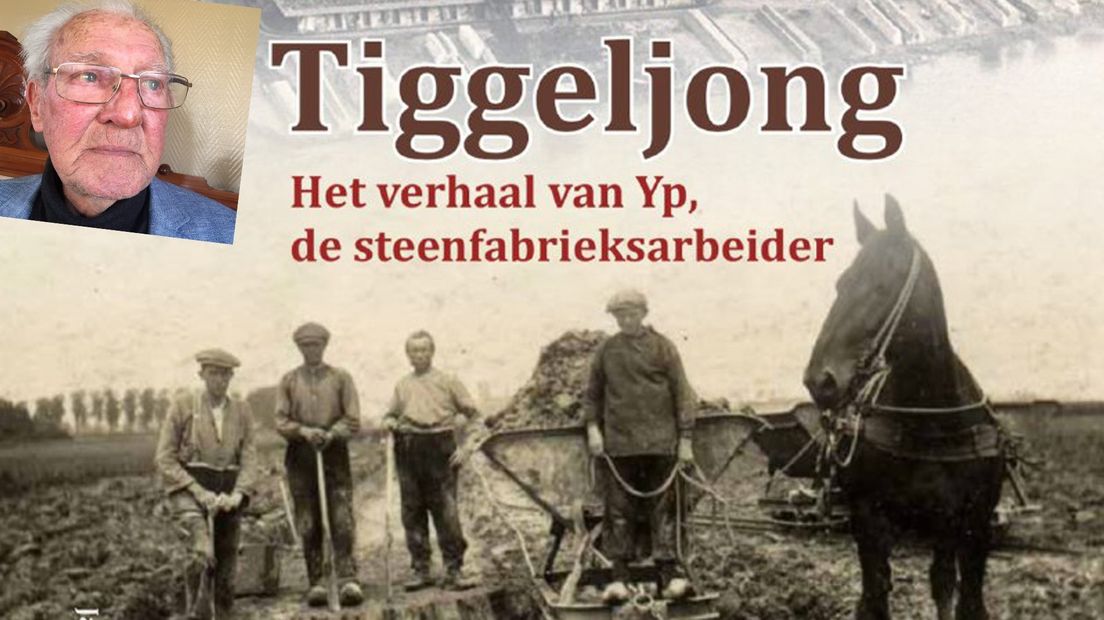 De cover van het boek Tiggeljong. Inzet linksboven: auteur Jan Bos uit Bedum.