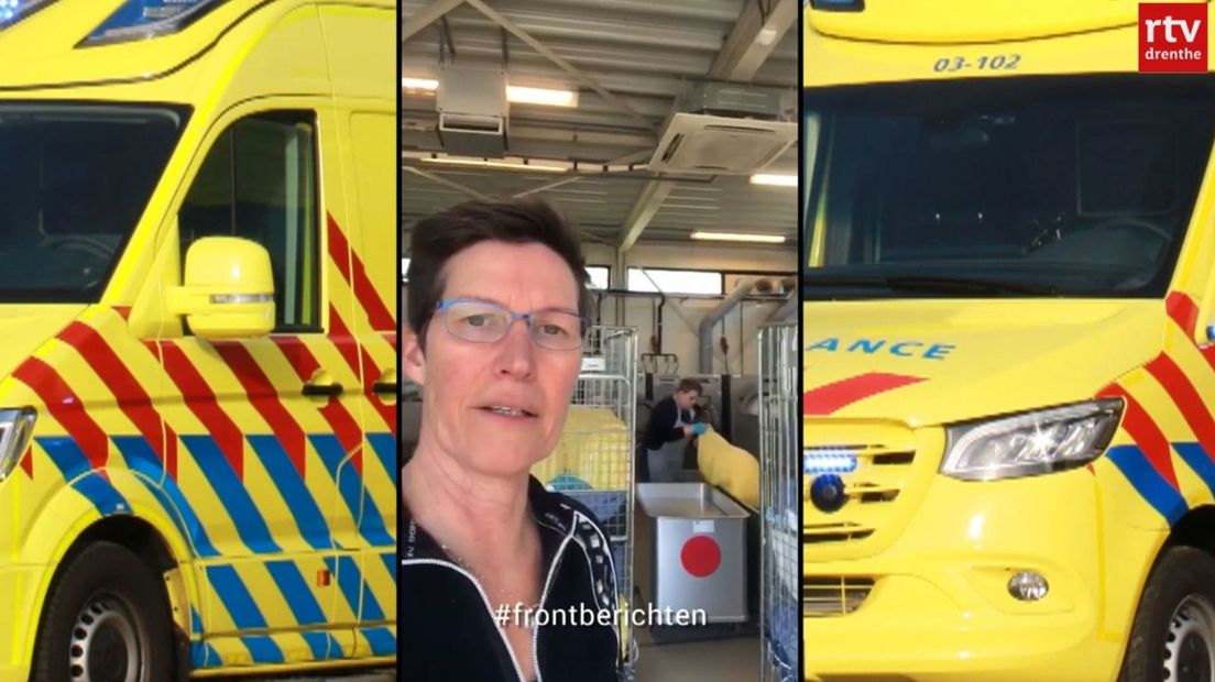 Aukje Brouw liet in een vlog het werk van de ambulancezorg zien