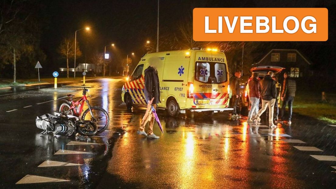 Op de Postweg in Ede kwamen een automobilist en een scooterrijder met elkaar in botsing.