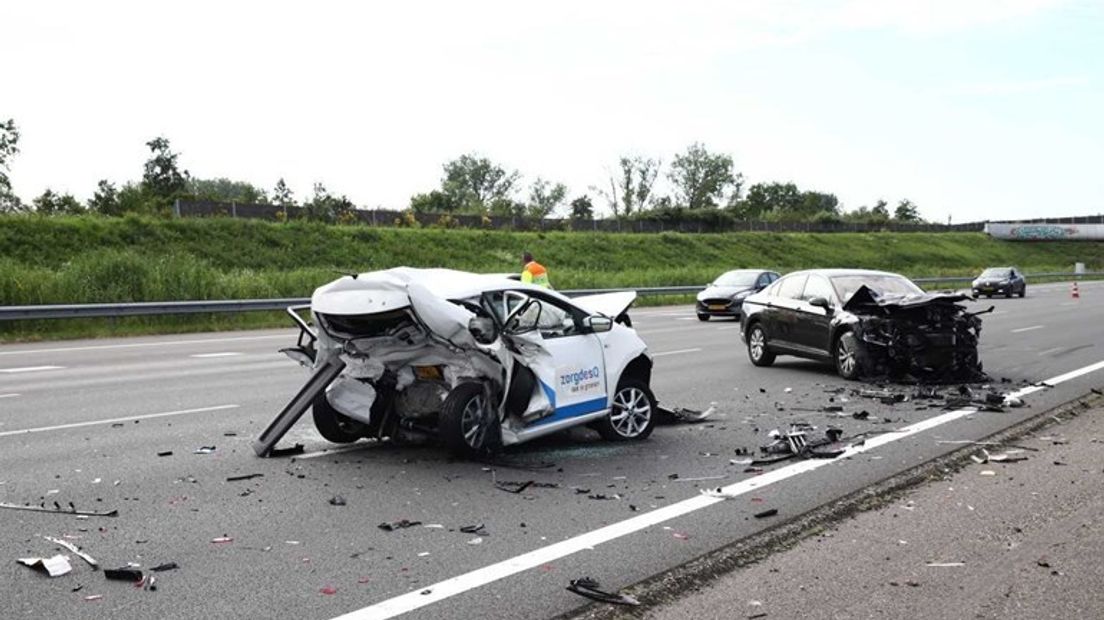 Het dodelijke ongeval op de A2.
