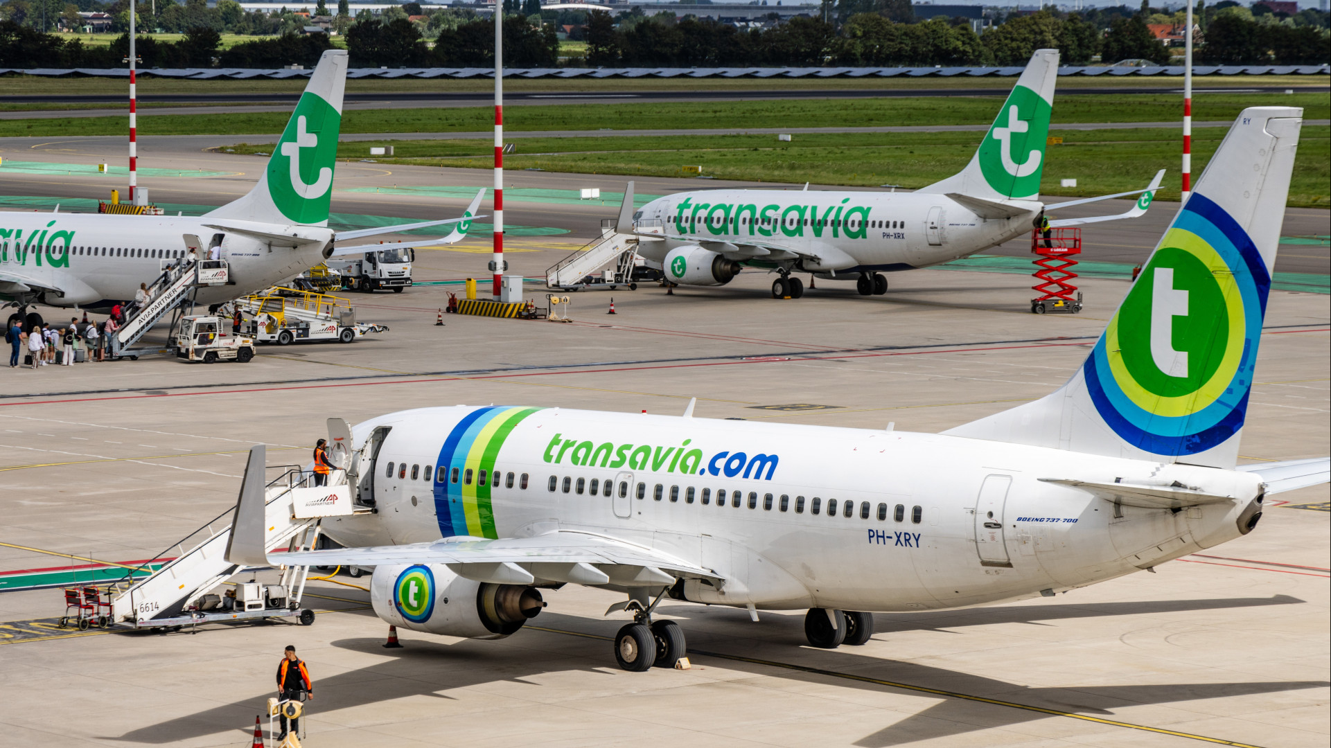 Vliegtuigen op Rotterdam The Hague Airport