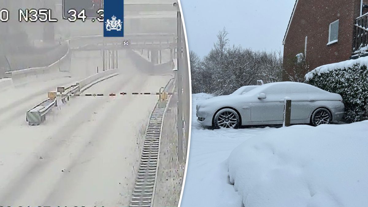 Code oranje: EBS schrapt alle bussen | Dikke pak sneeuw in Zwolle