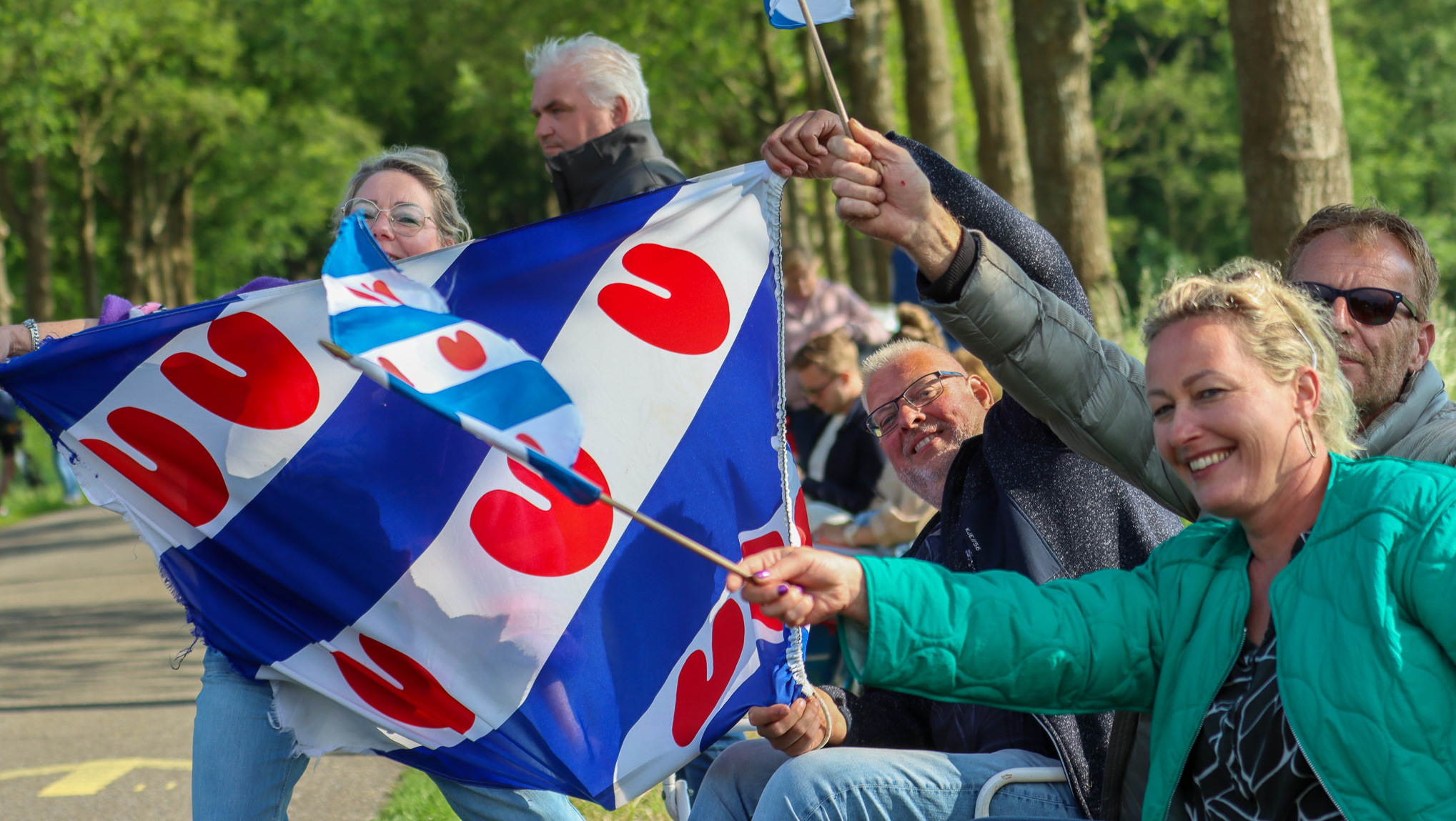 Supporters by de Fytsalvestêdetocht