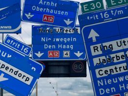 Een speurtocht: waarom zijn de ANWB-borden boven Utrechtse snelwegen zo slecht leesbaar?